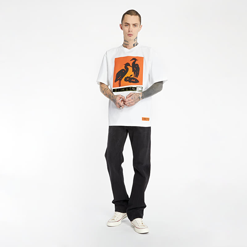 T-shirts Heron Preston Tee White/ Orange (HMAA020R21JER0030120