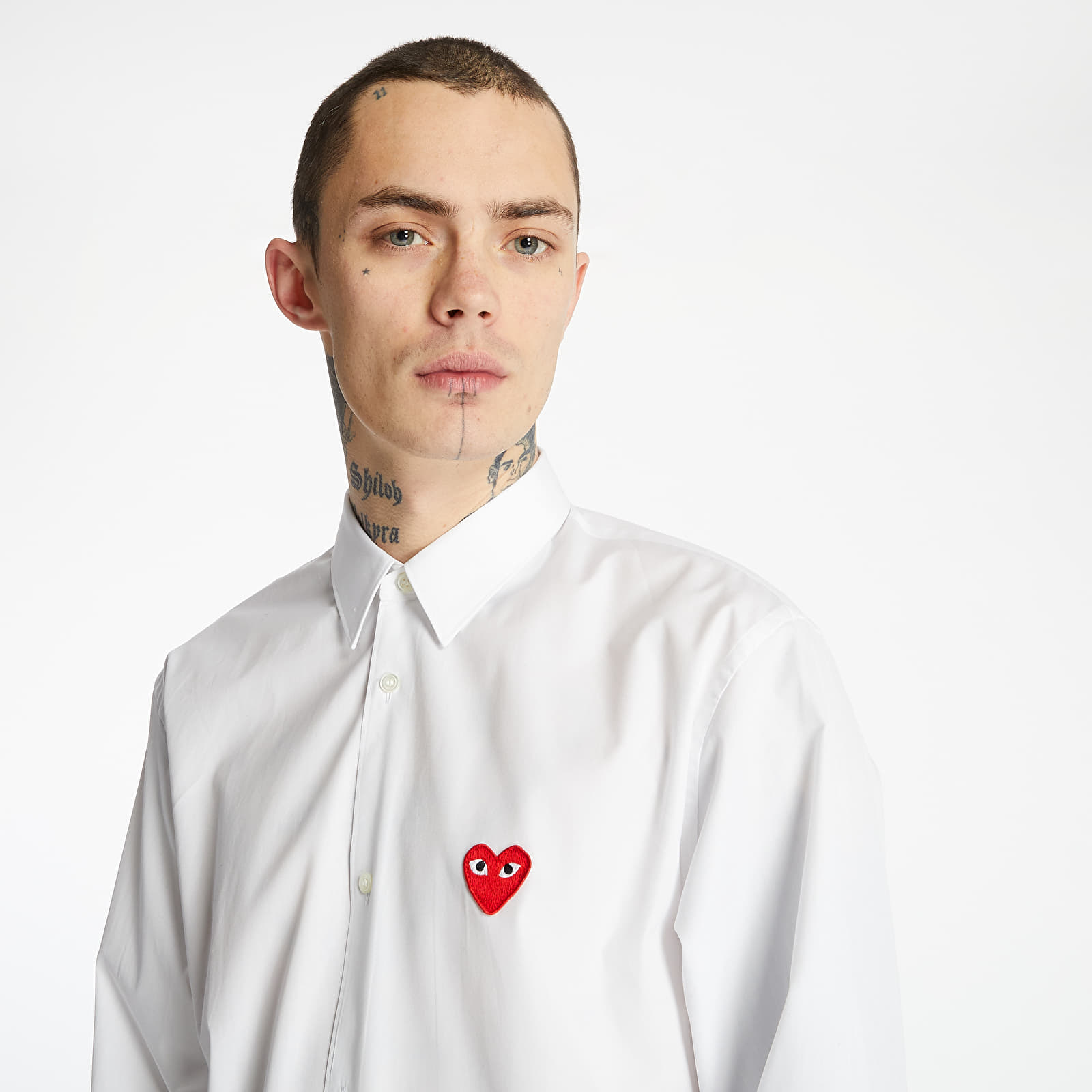 Comme des garcons top button up shirt