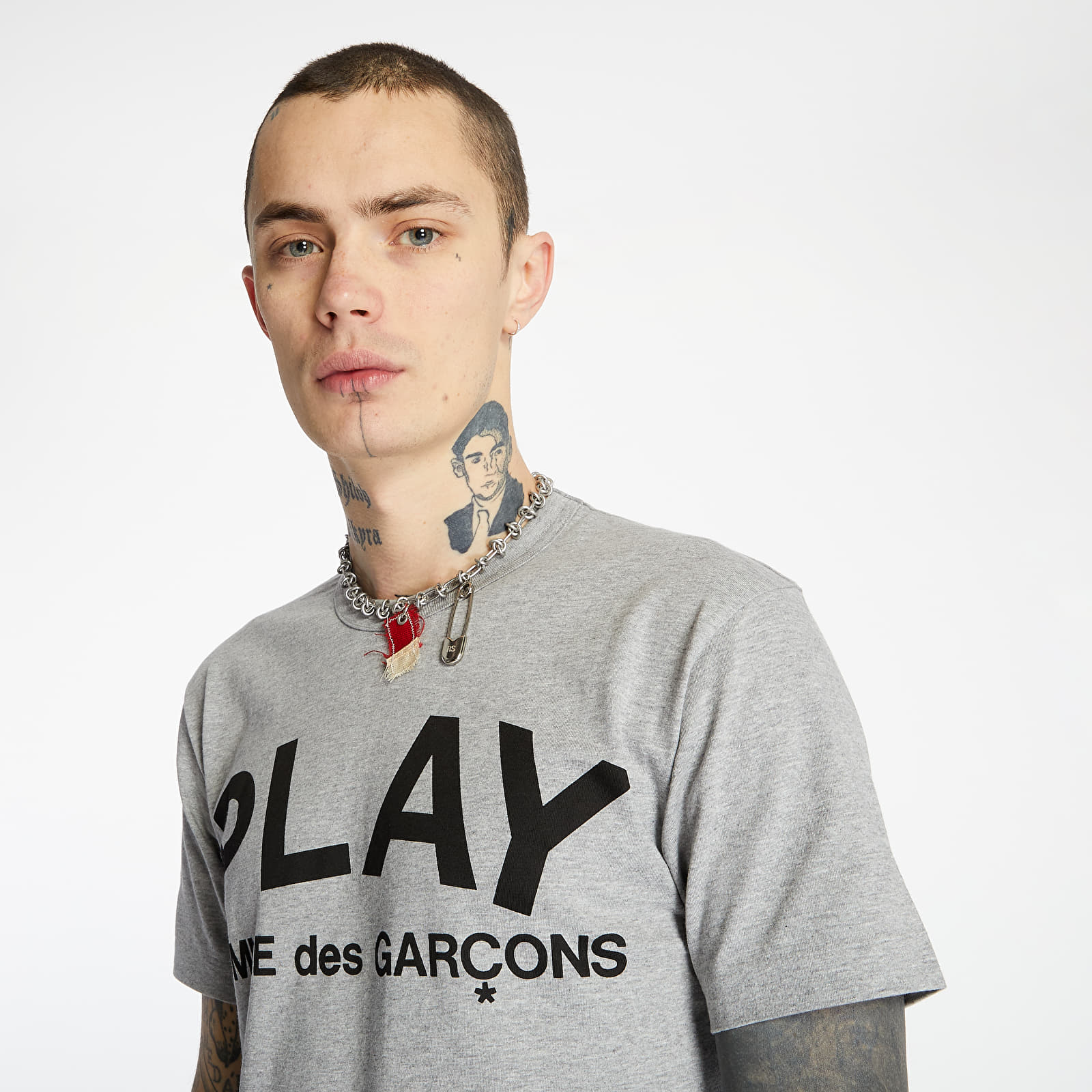 Camiseta Comme des Garcons PLAY Tee Grey S