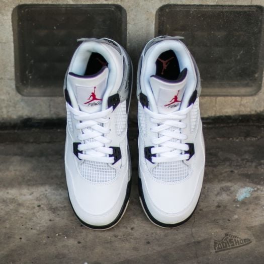 Women's shoes Air jordan 4 Retro OG (BG) White/ Fire Red-Black