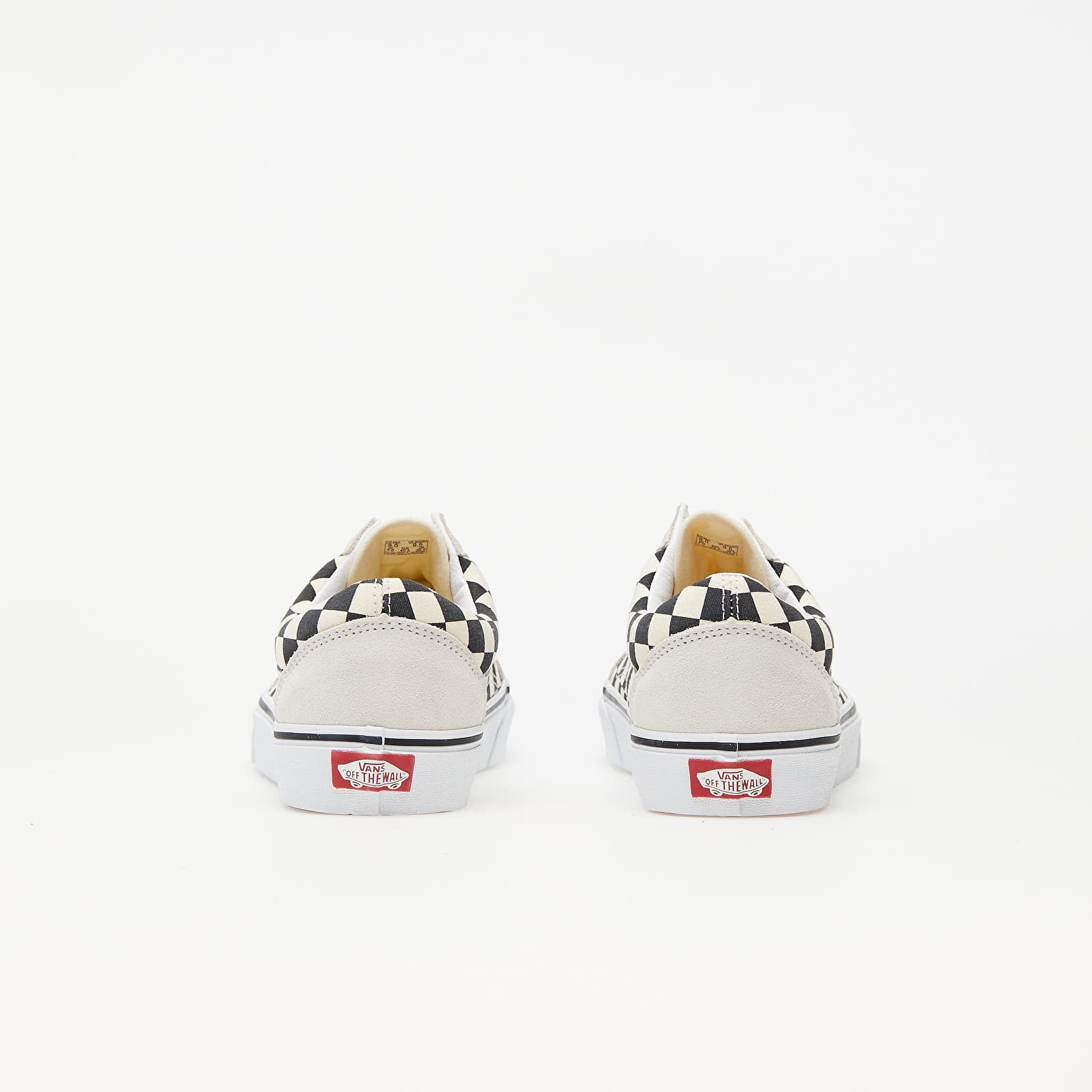 Vans old hot sale skool checkerboard white