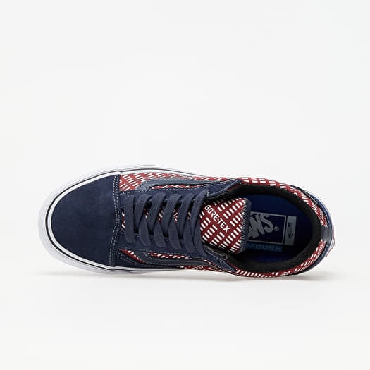 Blue and burgundy vans hot sale