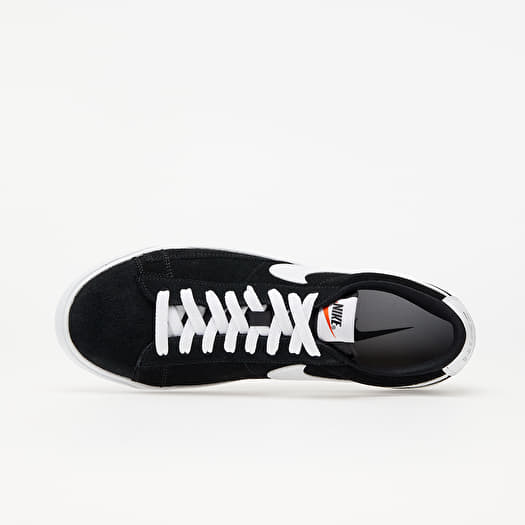Men s shoes Nike Blazer Low Premium Vntg Suede Black White Footshop