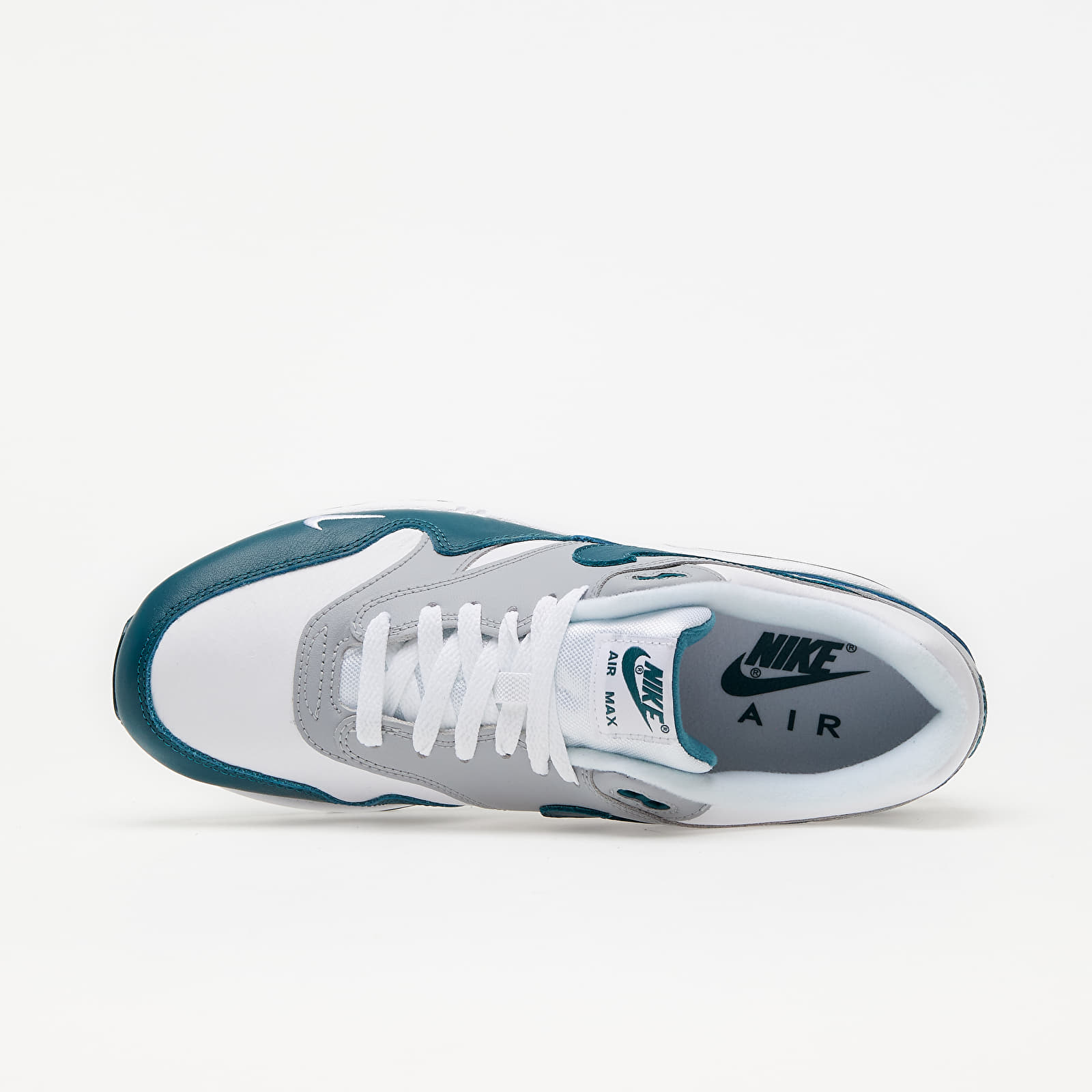 Zapatillas Hombre Nike Air Max 1 LV8 White/ Dark Teal Green-Wolf Grey-Black