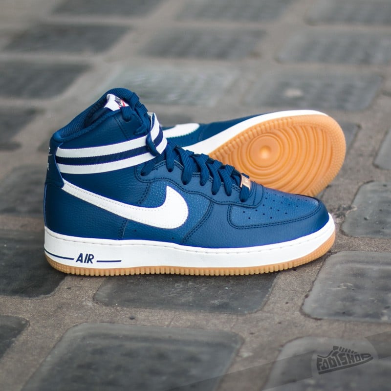 Herren Sneaker und Schuhe Nike Air Force 1 High 07 Castle Blue Gum Light Brown Wolf Grey Footshop