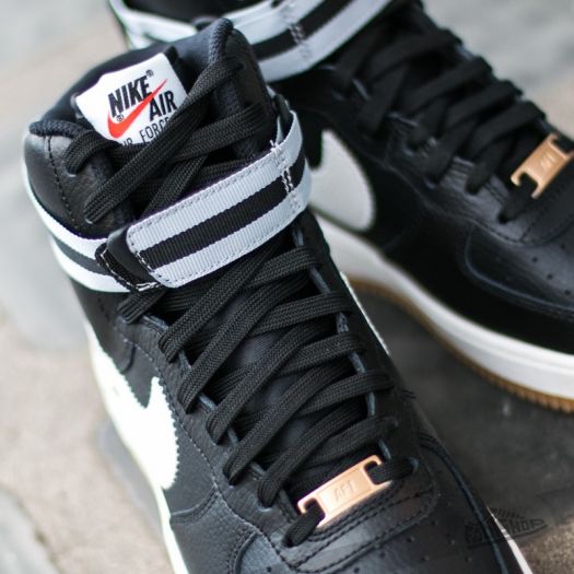 Men s shoes Nike Air Force 1 High 07 Black Silver Wolf Grey Gum Light Brown Footshop