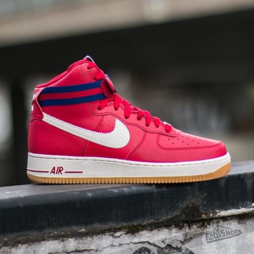 Nike air force one white blue red shop