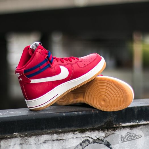 Nike air force 1 high navy red sail shop