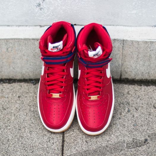 Nike air force 1 high all red discount
