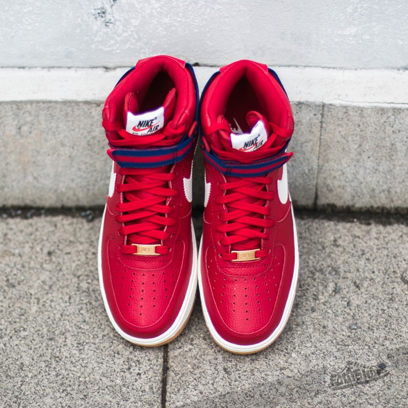 Men s shoes Nike Air Force 1 High 07 Gym Red Sail Deep Royal Blue Gym Light Footshop