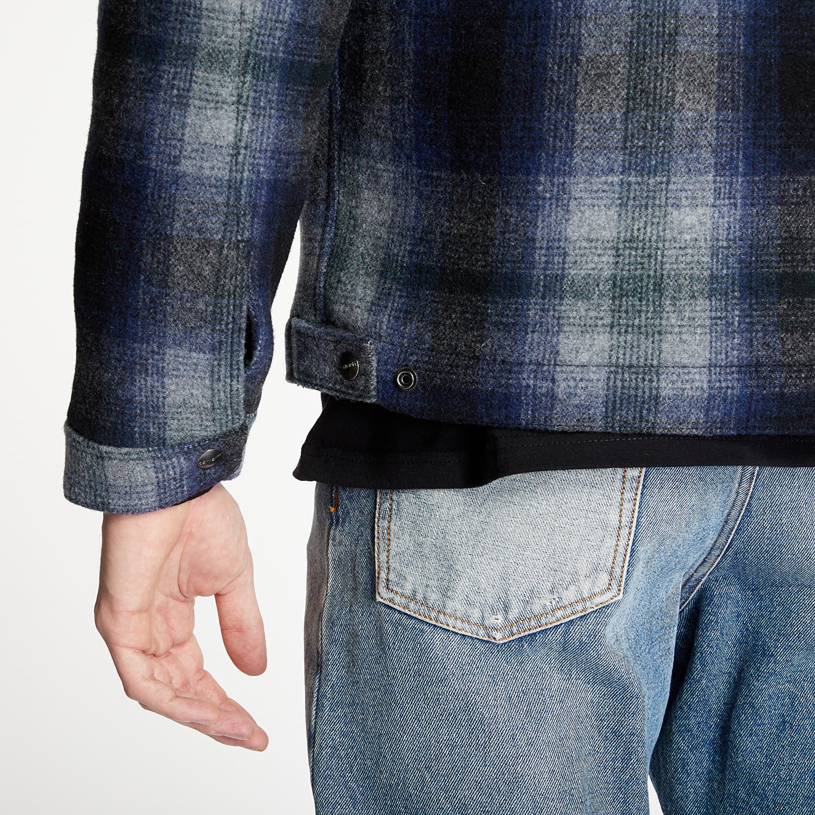 Jackets Carhartt WIP Detroit Vermont Jacket Vermont Check, Black/ Admiral