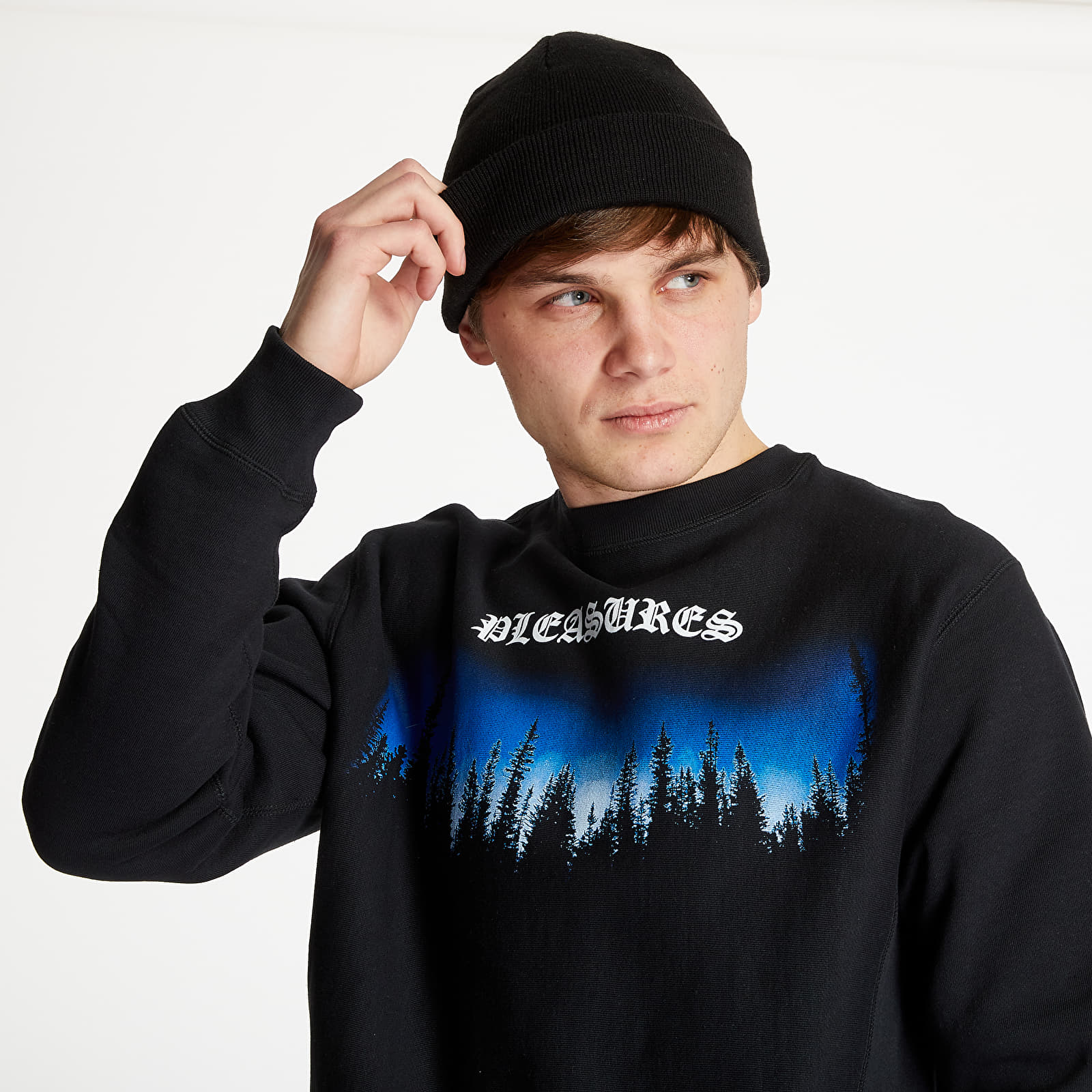 Pleasures forest crewneck clearance
