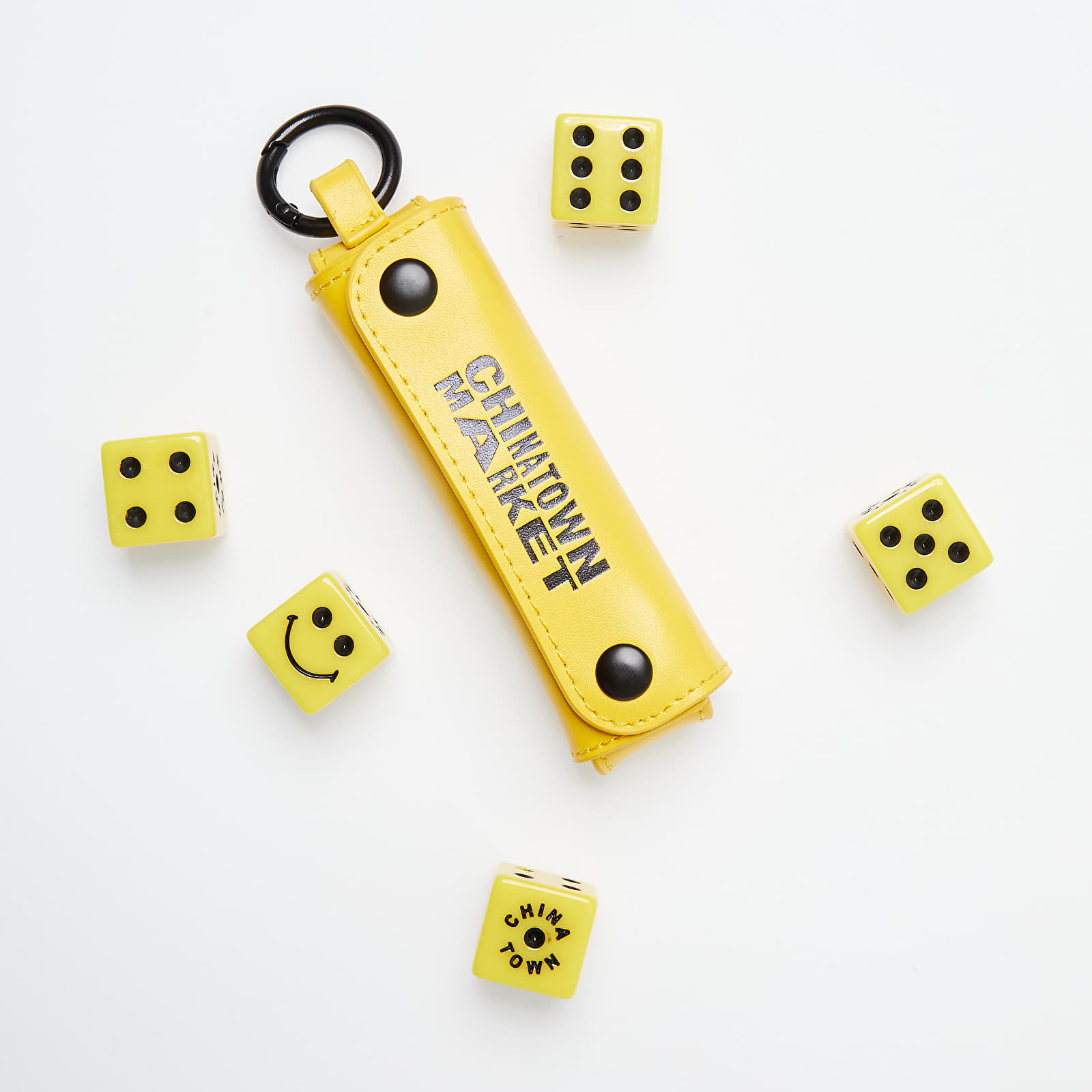 Accessoires Chinatown Market Smiley Dice 5 Set (With Case) Yellow