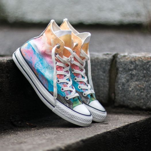 tie dye rainbow converse
