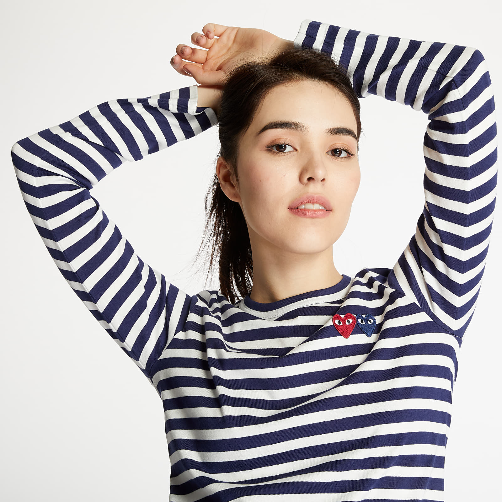 Majice T-shirt Comme des Garçons Play T-shirt White/Blue