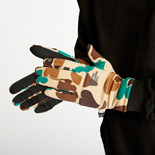North face camo gloves top