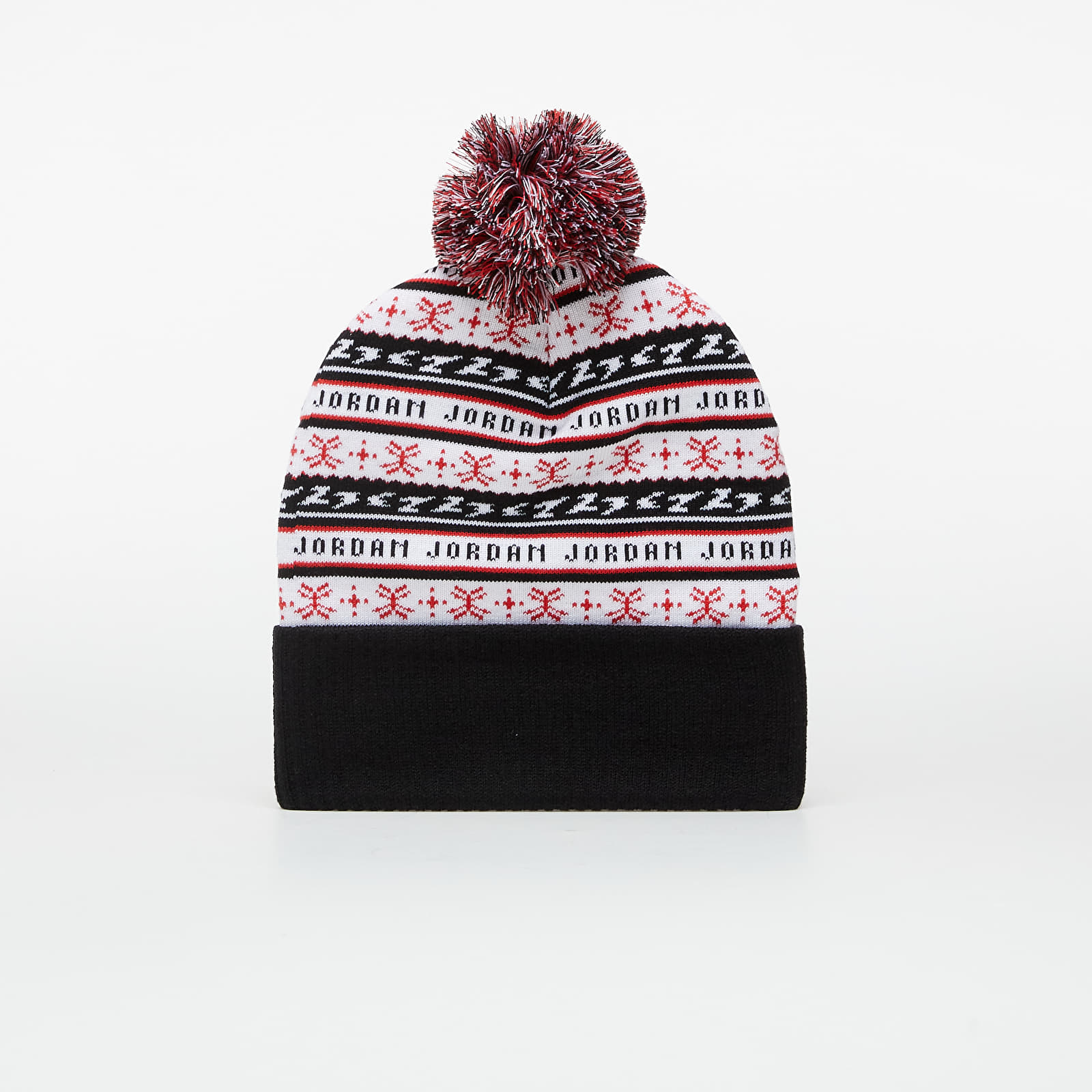 Hats Jordan Cuffed Beanie Jm Hol White/ Black/ University Red