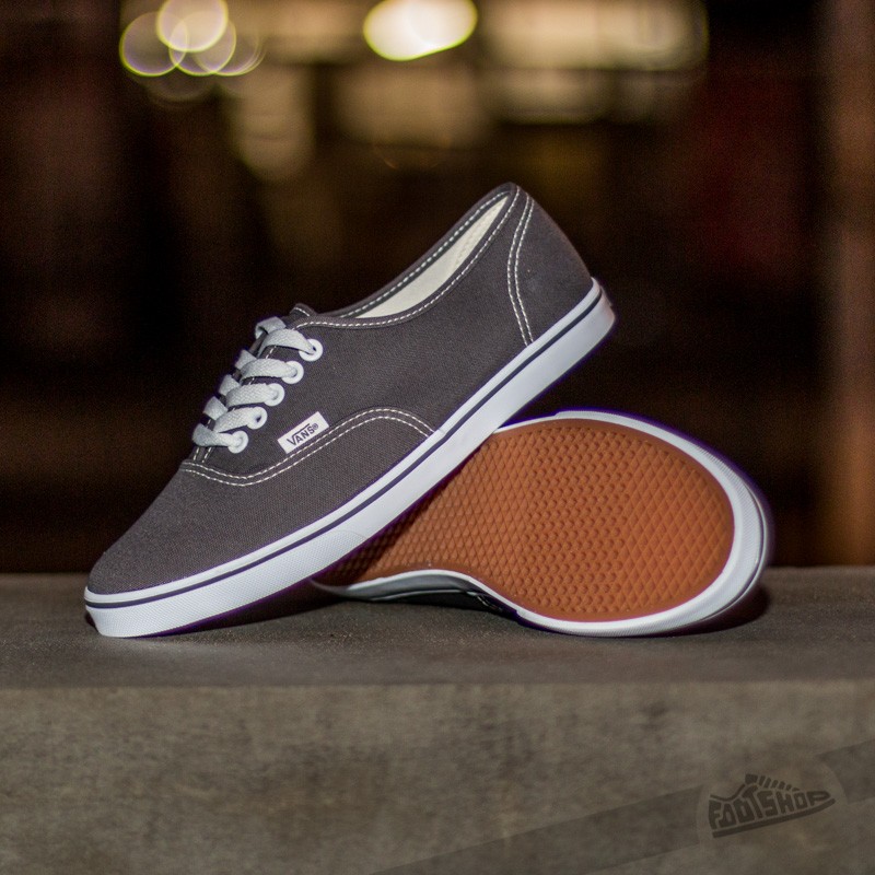 Vans authentic lo pro grey top