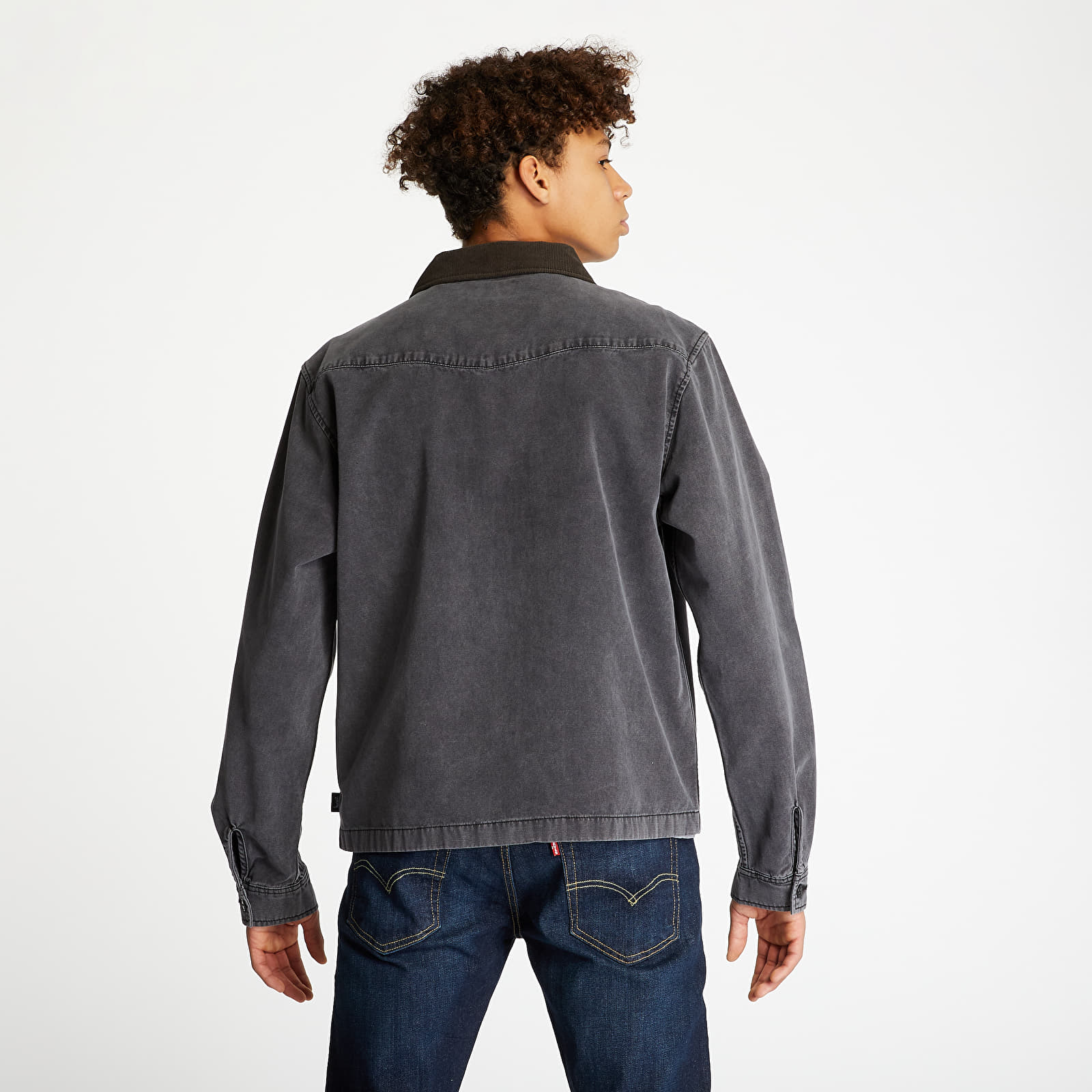 Jackets Stussy Washed Canvas Work Shirt Black