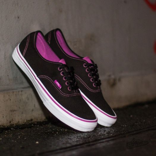 Women's shoes Vans Authentic (Cleareylts) Black/Radiant Orchid
