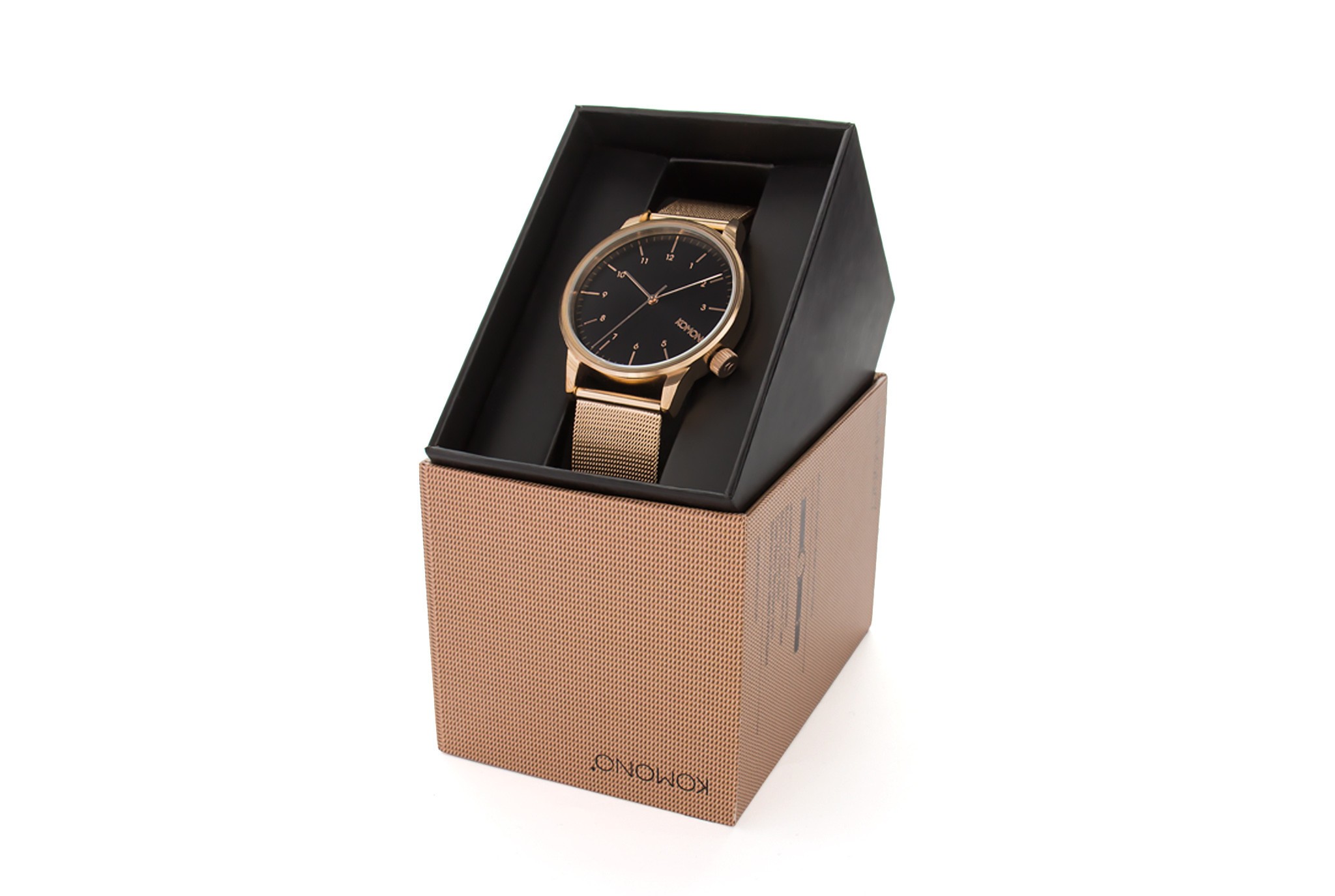Watches Komono Winston Royale Rose Gold/Black (KOM-W2354) | Footshop