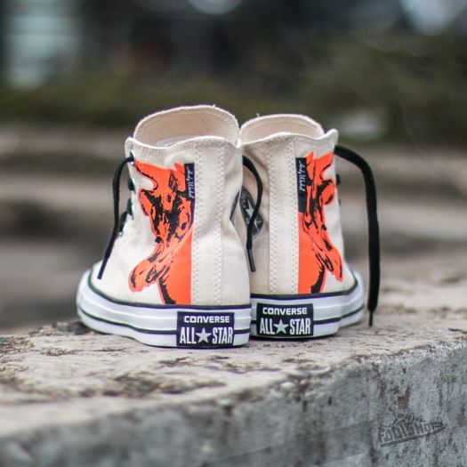 Converse Chuck Taylor All Star Hi Andy Warhol White Black Fuchsia Purple