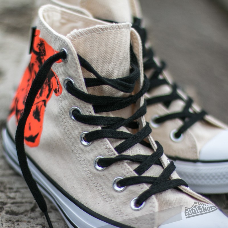 Miesten kengät Converse Chuck Taylor All Star Hi Andy Warhol White/Black/Fuchsia Purple