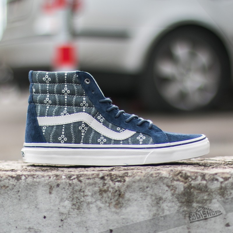 Pánské tenisky a boty Vans Sk8-Hi Reissue Indigo Mood Indigo/ Blanc De Blanc