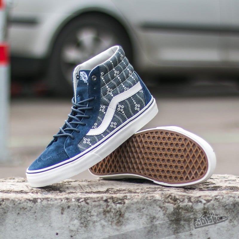 Pánské tenisky a boty Vans Sk8-Hi Reissue Indigo Mood Indigo/ Blanc De Blanc
