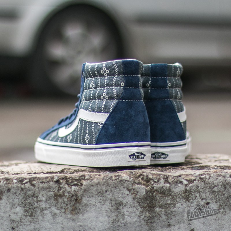 Pánské tenisky a boty Vans Sk8-Hi Reissue Indigo Mood Indigo/ Blanc De Blanc