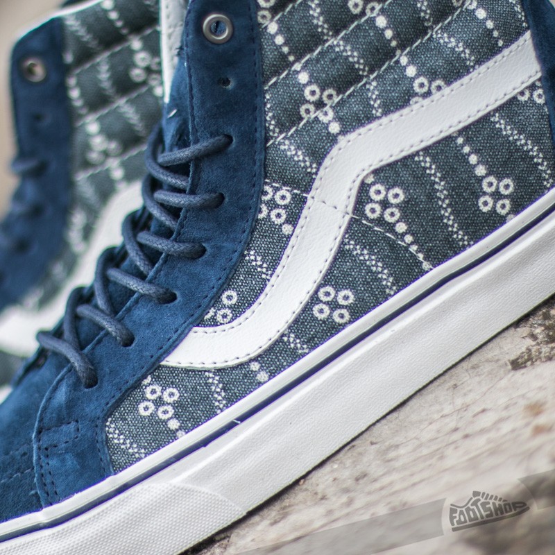 Pánské tenisky a boty Vans Sk8-Hi Reissue Indigo Mood Indigo/ Blanc De Blanc