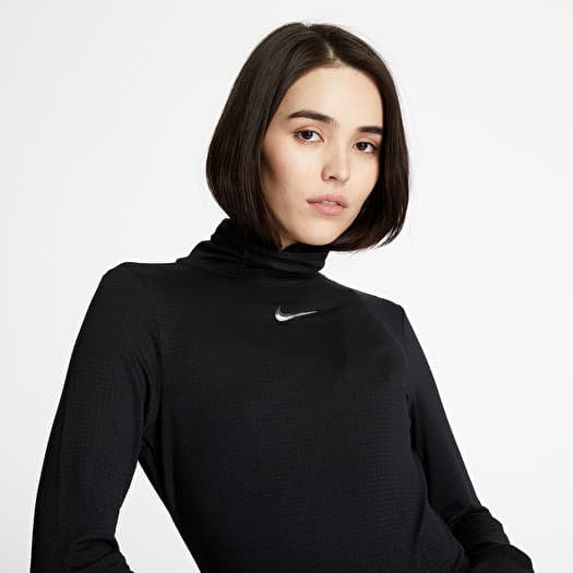T shirts Nike Sportswear Swoosh Top Longsleeve Mock Black Footshop