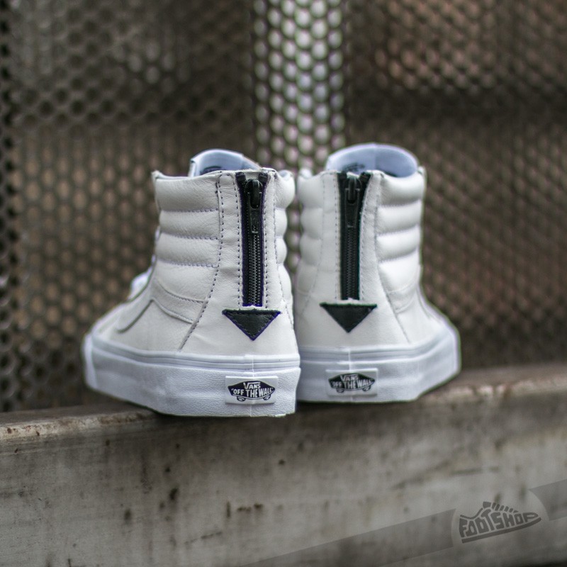 Vans premium leather sk8-hi reissue zip shop