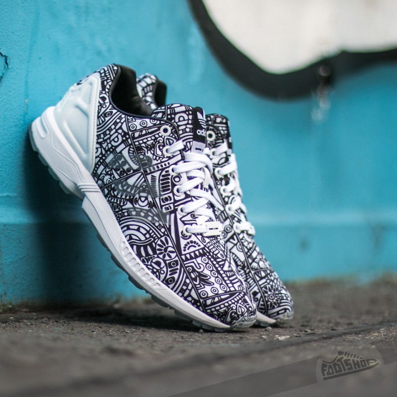 adidas Zx Flux Ftw White/ Ftw White/ Core Black | Footshop