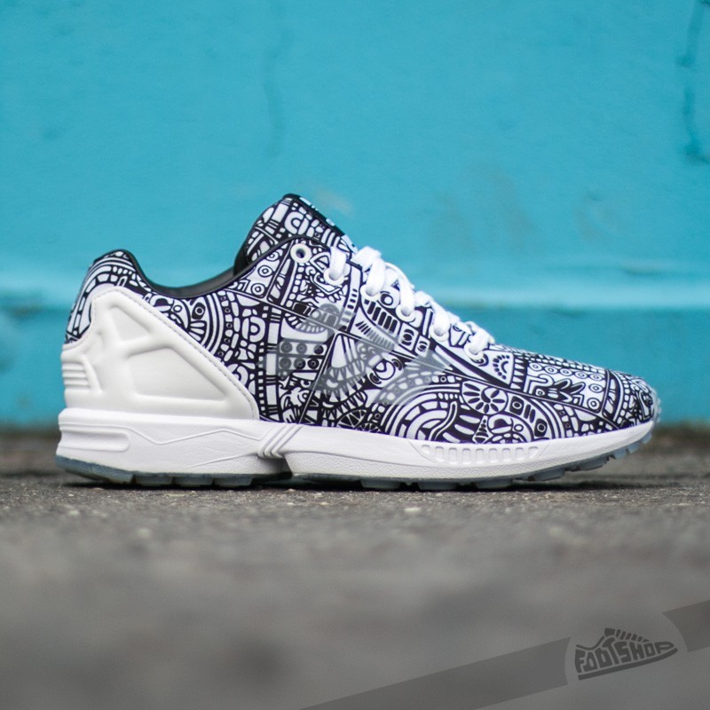 adidas Zx Flux Ftw White/ Ftw White/ Core Black | Footshop
