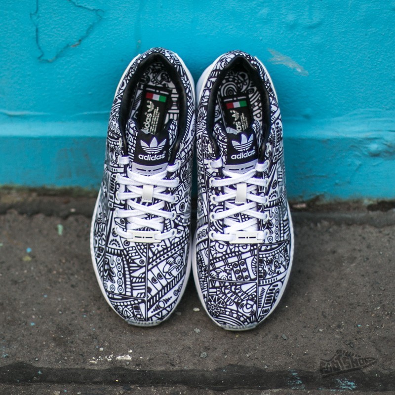 adidas Zx Flux Ftw White/ Ftw White/ Core Black | Footshop