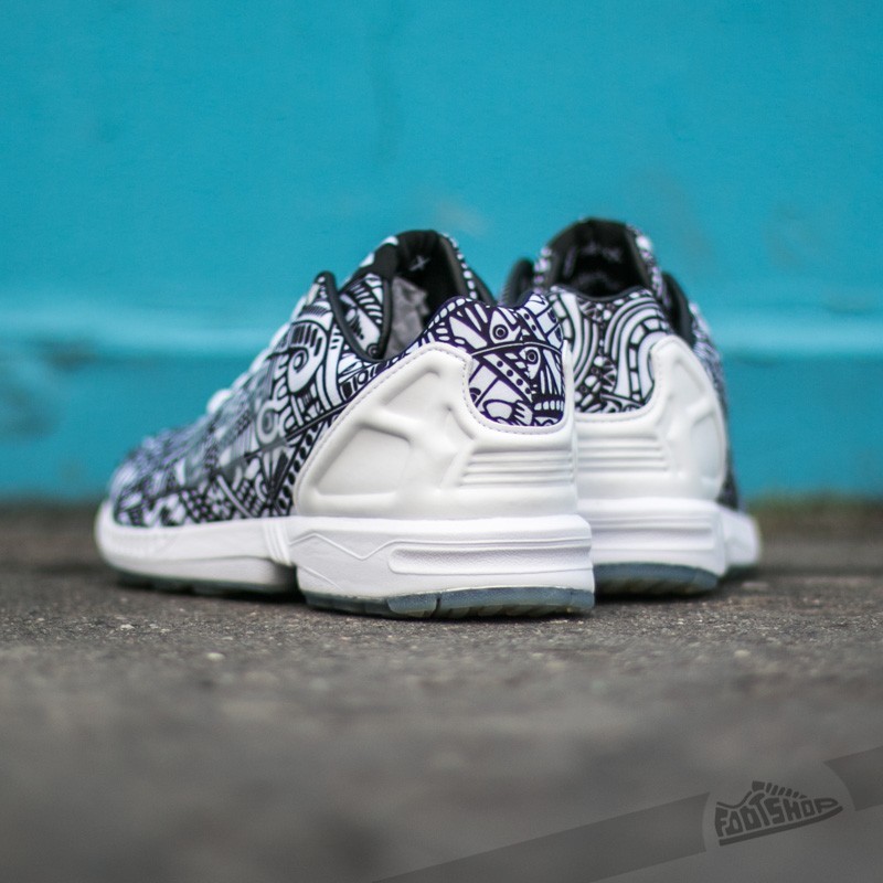 adidas Zx Flux Ftw White/ Ftw White/ Core Black | Footshop