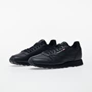 Reebok men's classic leather sneaker black store