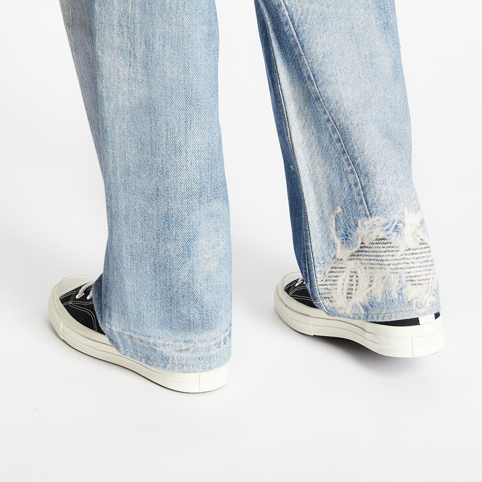 Pantaloni OUR LEGACY Digital Denim Print Blue