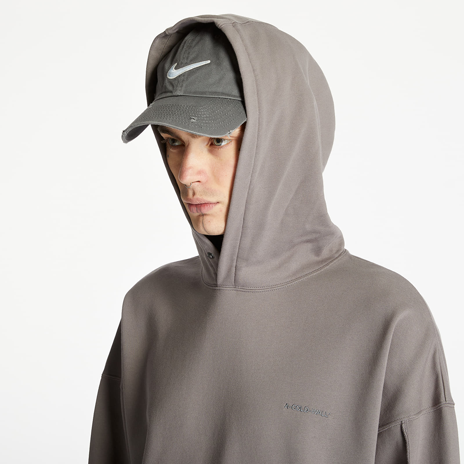Hupparit ja collegepaidat A-COLD-WALL* Essentials Artisan Hoody Flint Grey