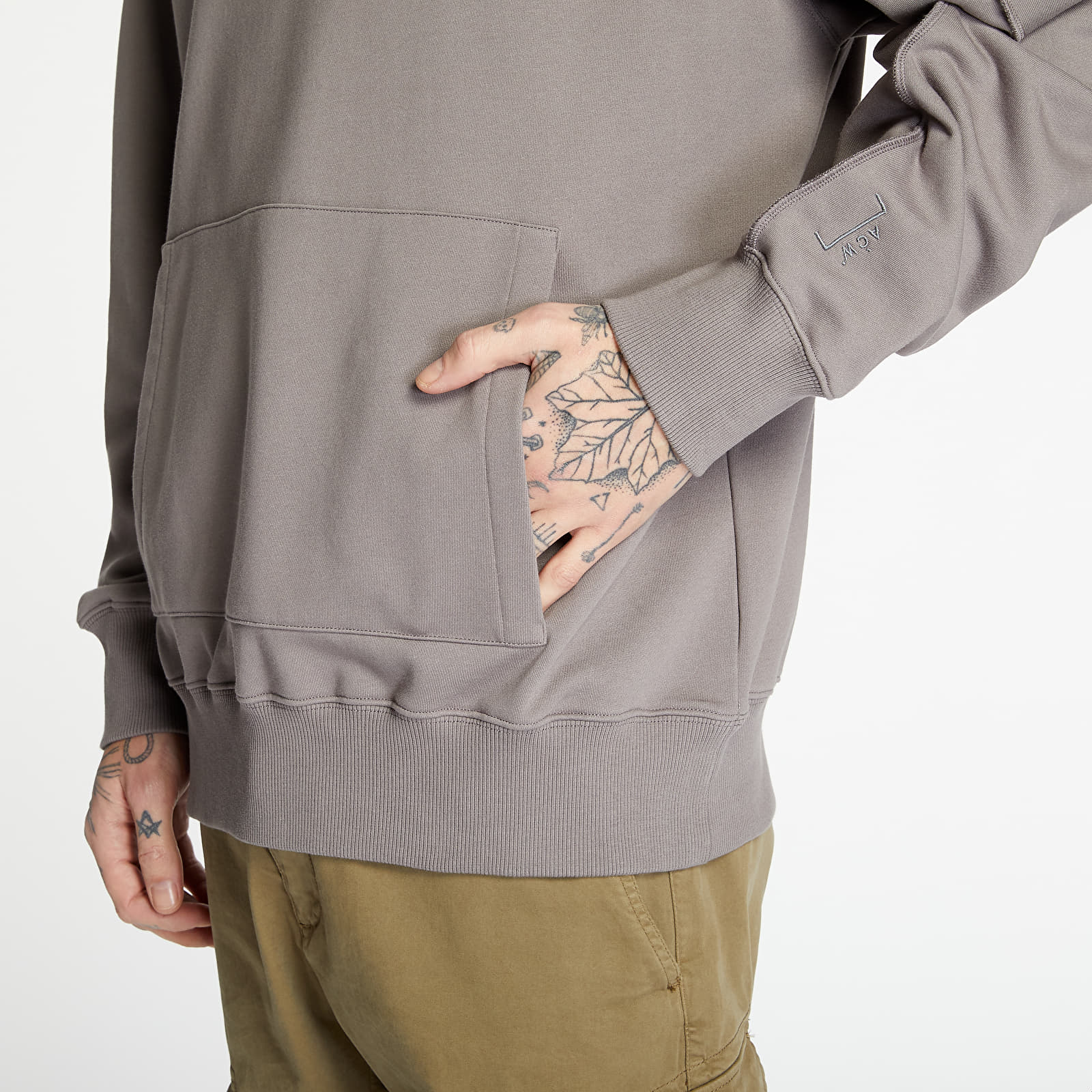 Hupparit ja collegepaidat A-COLD-WALL* Essentials Artisan Hoody Flint Grey