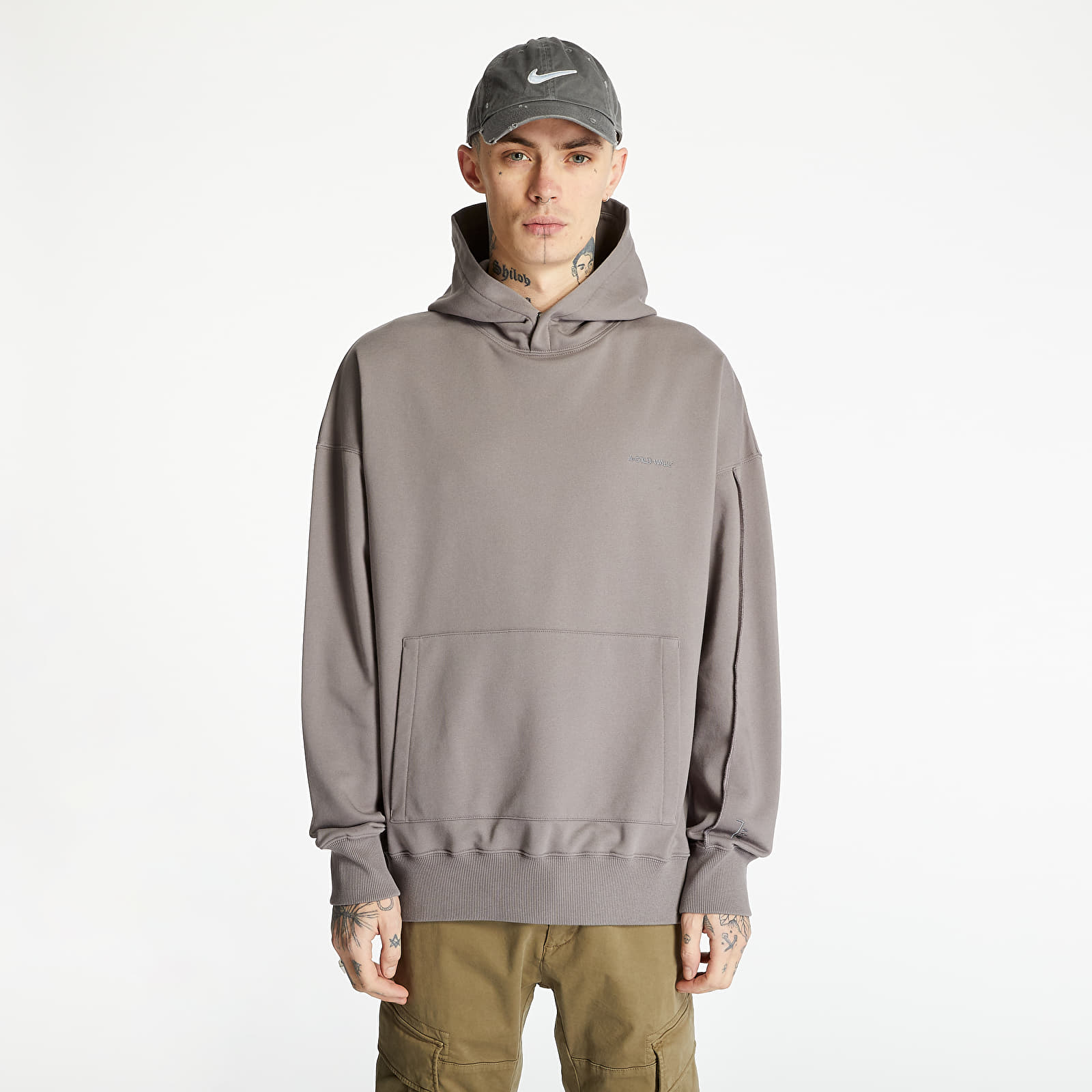 Hupparit ja collegepaidat A-COLD-WALL* Essentials Artisan Hoody Flint Grey
