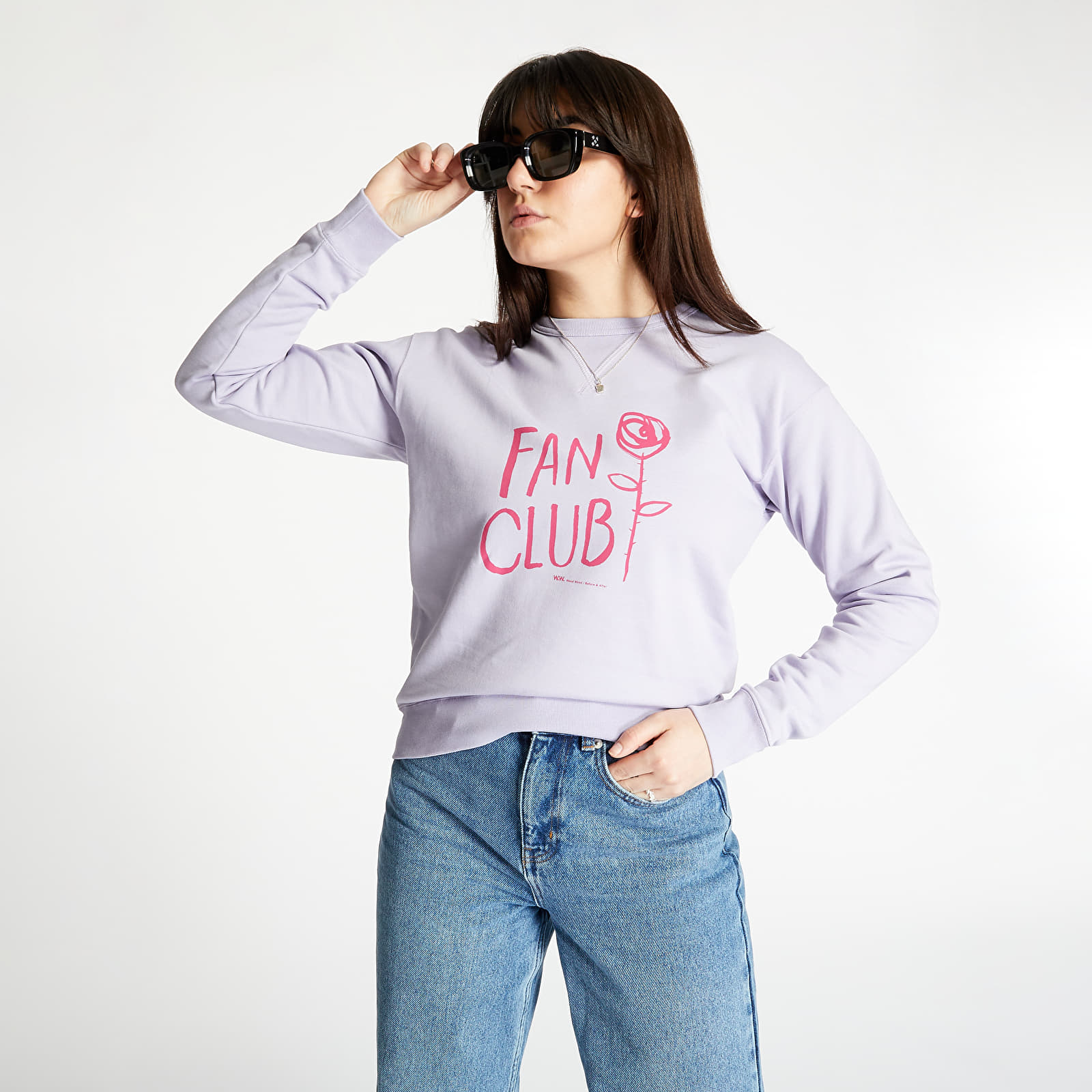 Sudaderas WOOD WOOD Flora Sweatshirt Crewneck Light Purple