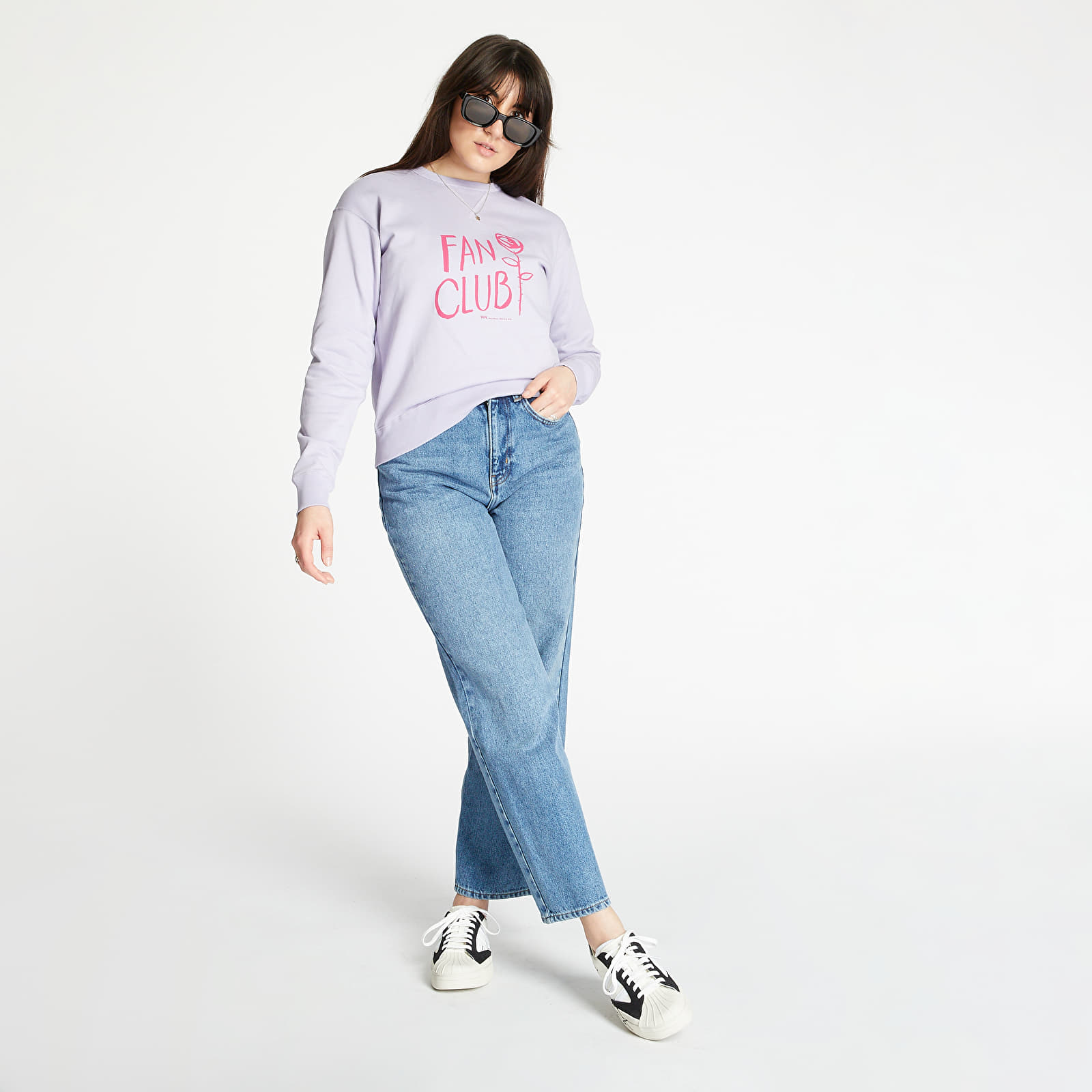 Sudaderas WOOD WOOD Flora Sweatshirt Crewneck Light Purple
