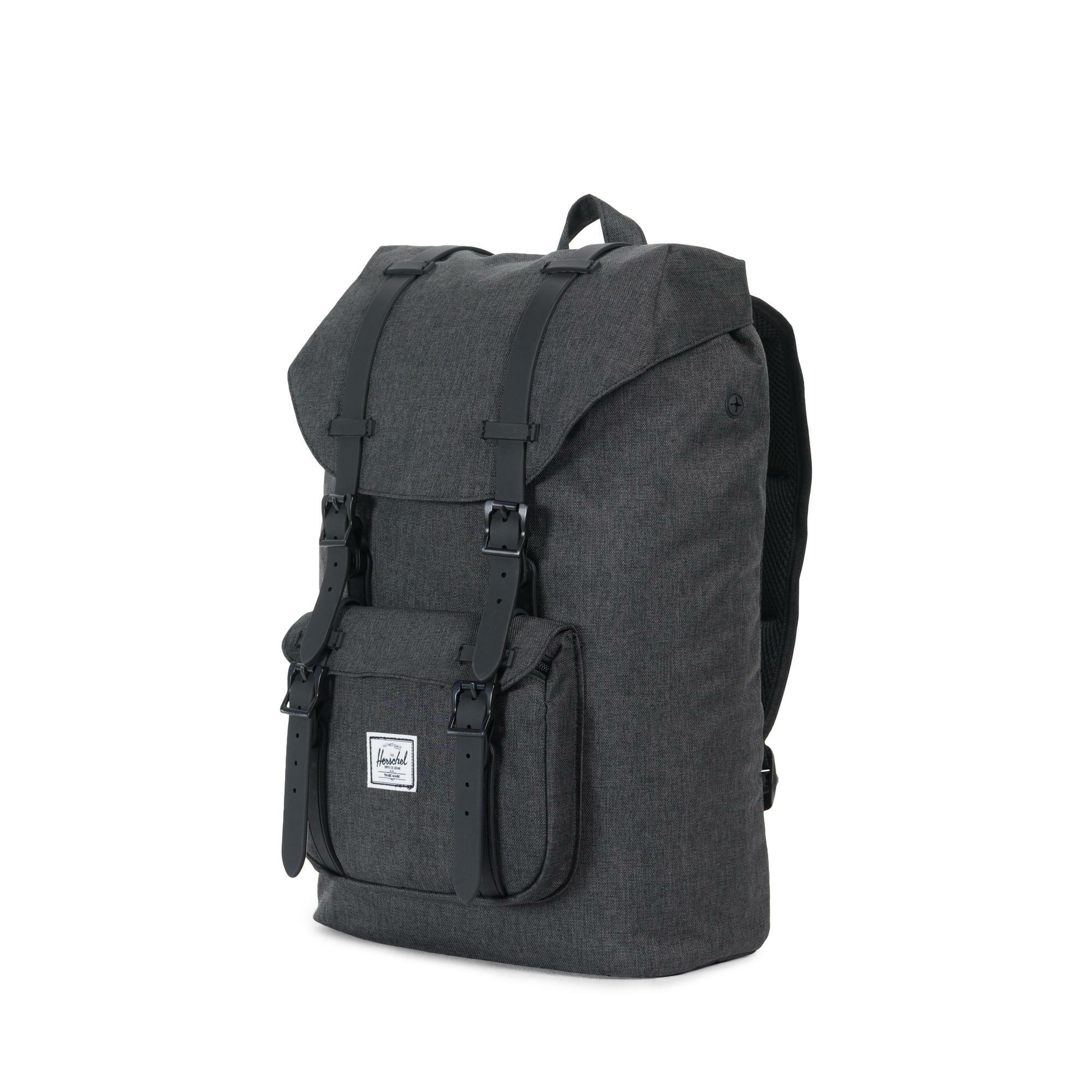 Rucksäcke Herschel Supply Little America Mid Volume Black Crosshatch/Black
