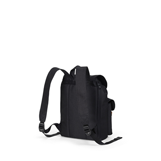 Rucksacke Herschel Supply Dawson Small Black Tan Synthetic Leather Footshop