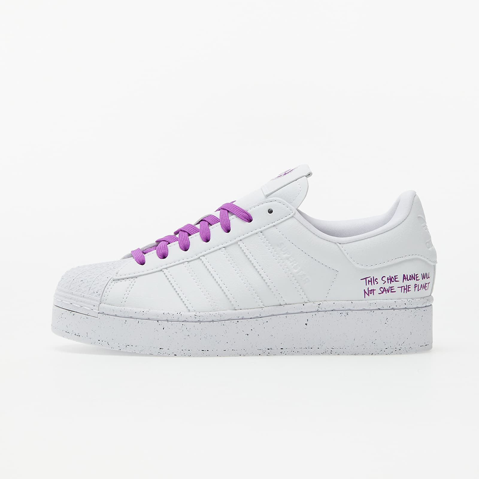 White and purple adidas hot sale superstars