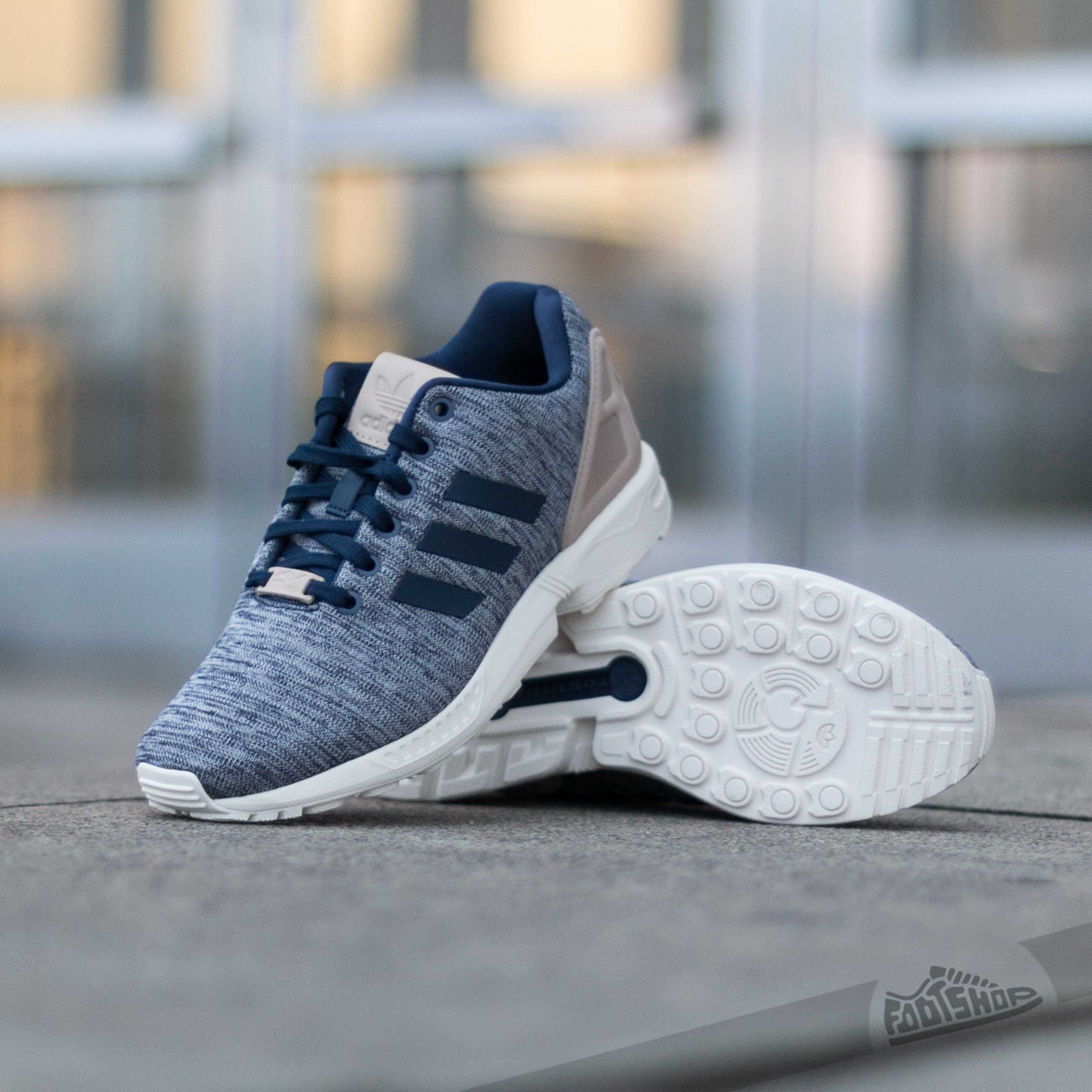 Herresko adidas ZX Flux Collegiate Navy/ St Pale Nude F13/ Chalk White