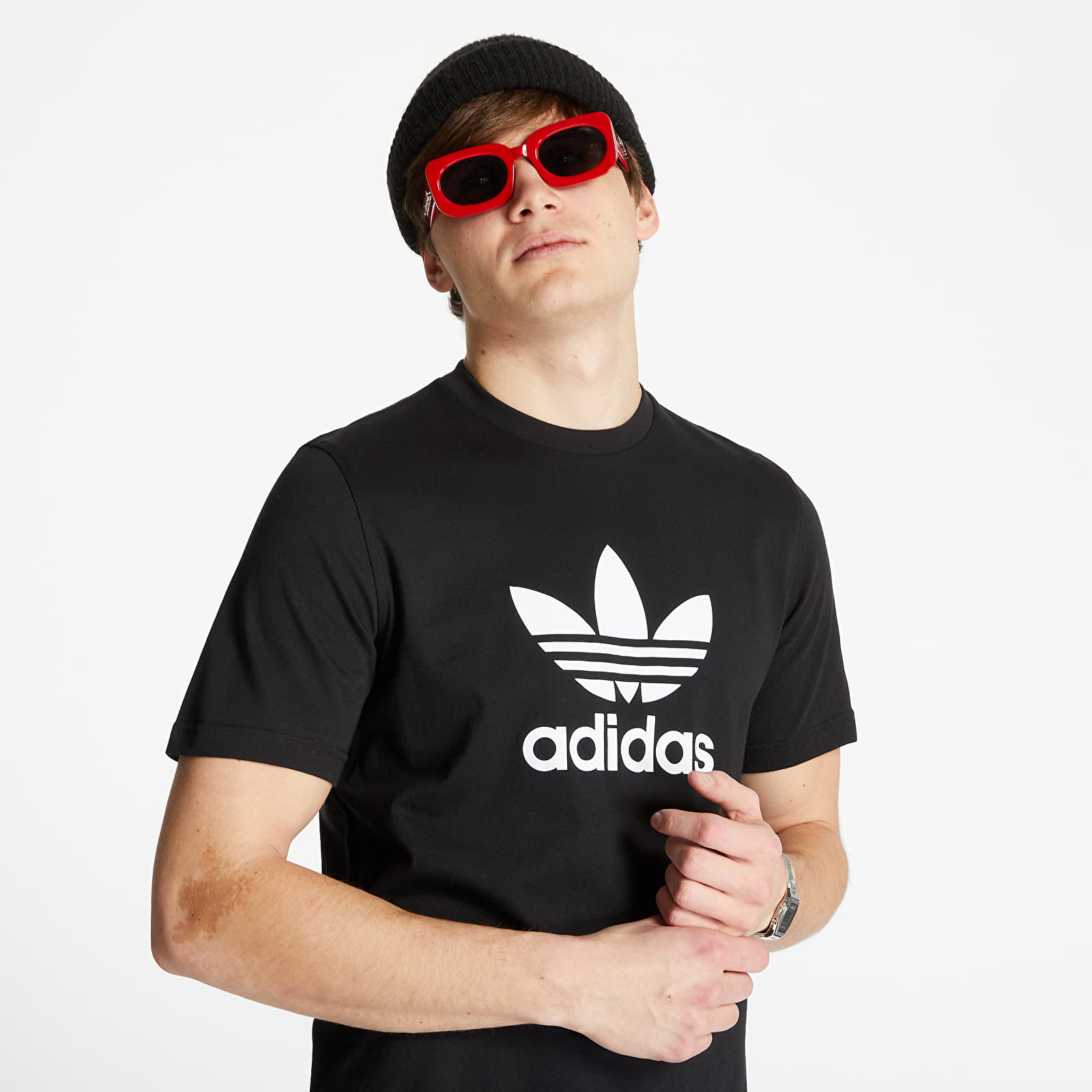 Magliette adidas Trefoil Shorsleeve Tee Black
