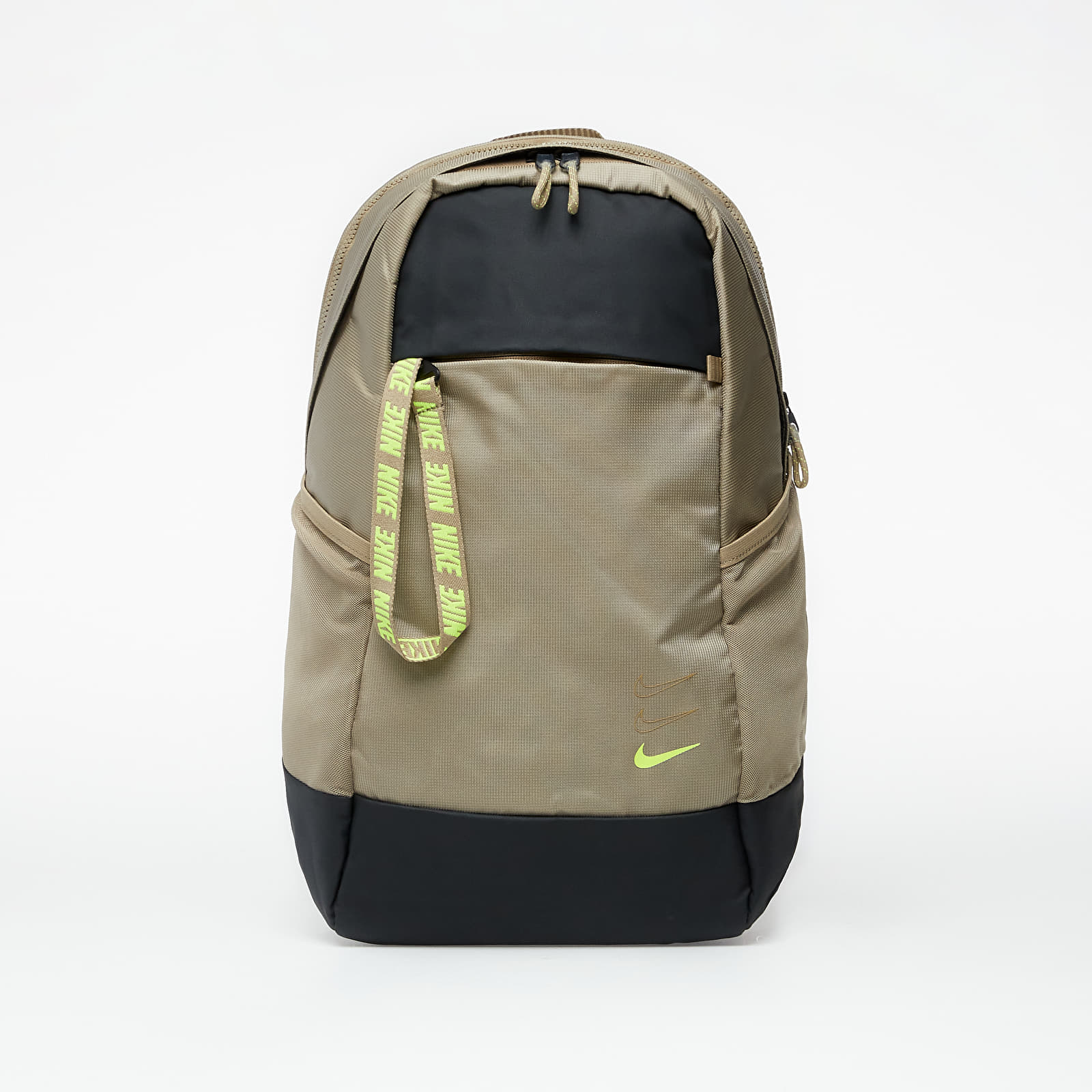 Rygsække Nike Sportswear Essentials Backpack Khaki/ Dark Smoke Grey/ Lemon Venom